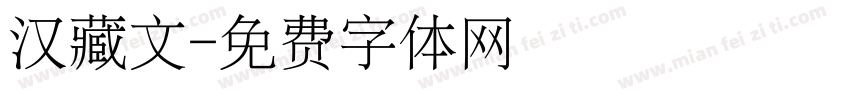 汉藏文字体转换