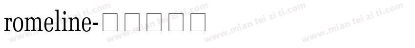 romeline字体转换