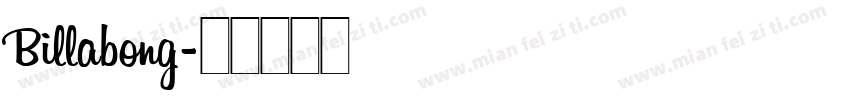 Billabong字体转换