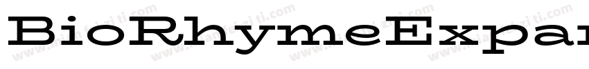 BioRhymeExpanded-Re字体转换