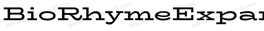 BioRhymeExpanded-Re字体转换