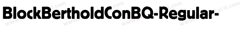 BlockBertholdConBQ-Regular字体转换