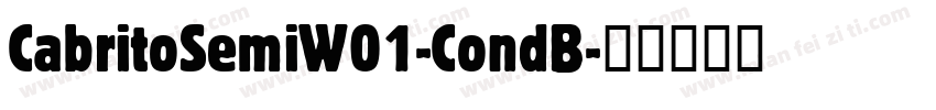CabritoSemiW01-CondB字体转换
