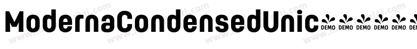 ModernaCondensedUnic字体转换