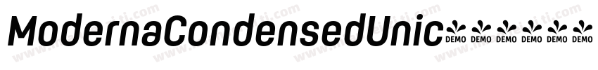 ModernaCondensedUnic字体转换