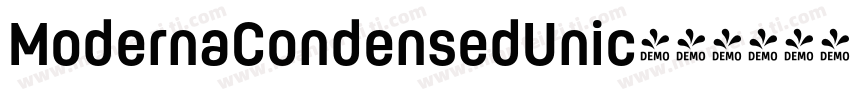 ModernaCondensedUnic字体转换