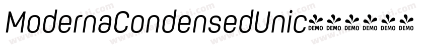 ModernaCondensedUnic字体转换