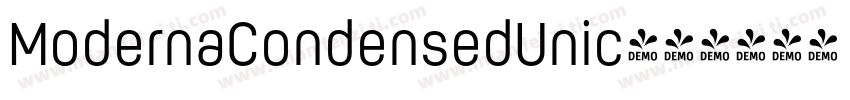 ModernaCondensedUnic字体转换