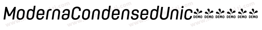 ModernaCondensedUnic字体转换