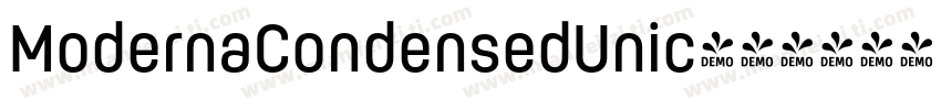 ModernaCondensedUnic字体转换