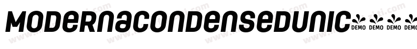 ModernaCondensedUnic字体转换