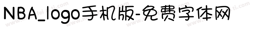 NBA_logo手机版字体转换