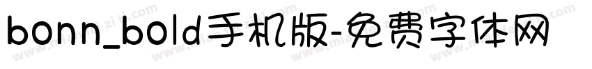 bonn_bold手机版字体转换