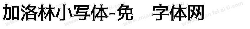加洛林小写体字体转换