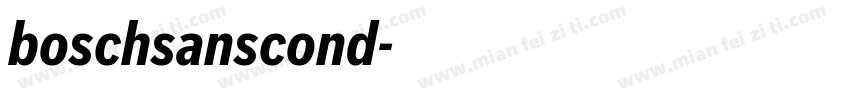 boschsanscond字体转换