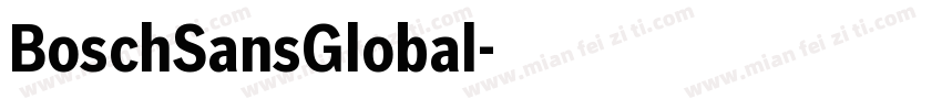 BoschSansGlobal字体转换