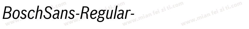 BoschSans-Regular字体转换