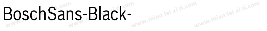 BoschSans-Black字体转换