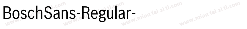 BoschSans-Regular字体转换