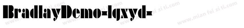 BradlayDemo-lgxyd字体转换