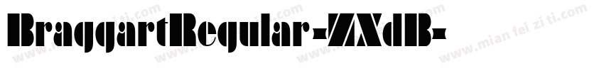 BraggartRegular-ZXdB字体转换