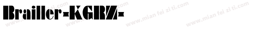 Brailler-KGRZ字体转换