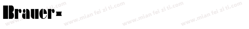 Brauer字体转换