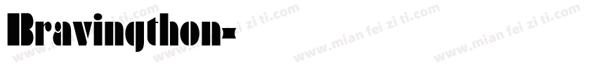 Bravingthon字体转换