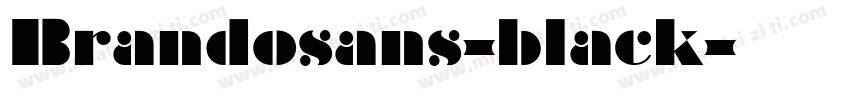 Brandosans-black字体转换