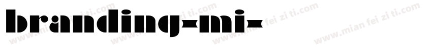 branding-mi字体转换