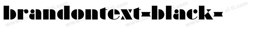 brandontext-black字体转换
