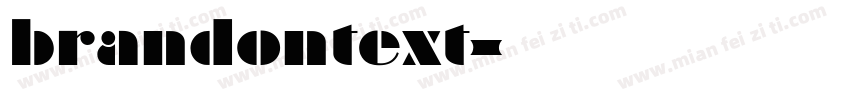 brandontext字体转换