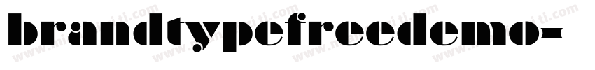 brandtypefreedemo字体转换