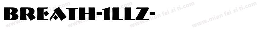Breath-1LLZ字体转换