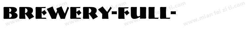 brewery-full字体转换