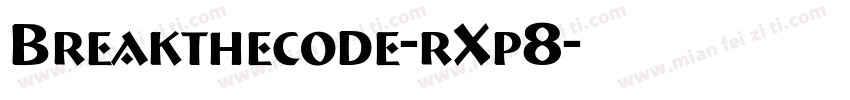 Breakthecode-rXp8字体转换