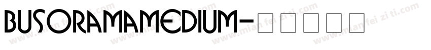 BusoramaMedium字体转换