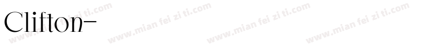 Clifton字体转换