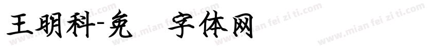 王明科字体转换