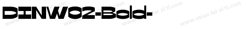 DINW02-Bold字体转换