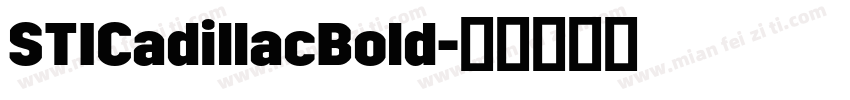 STICadillacBold字体转换