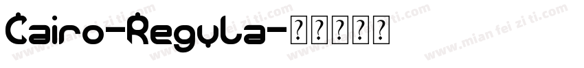 Cairo-Regula字体转换