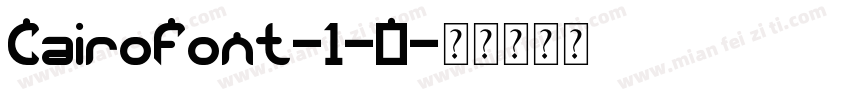 CairoFont-1-0字体转换