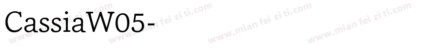 CassiaW05字体转换