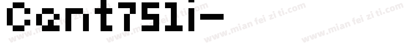 Cent751i字体转换