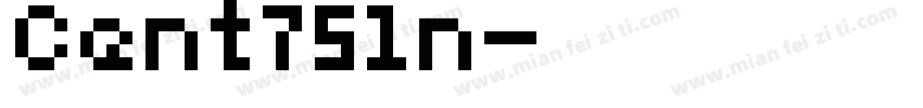 Cent751n字体转换