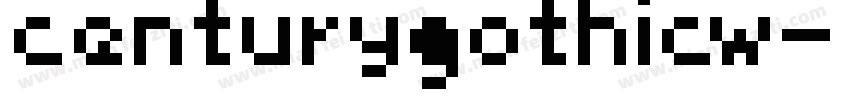 centurygothicw字体转换