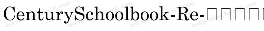 CenturySchoolbook-Re字体转换