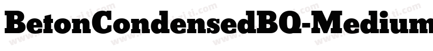 BetonCondensedBQ-Medium字体转换