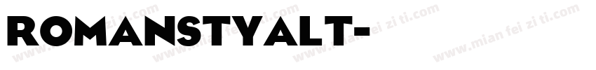 RomanStyAlt字体转换
